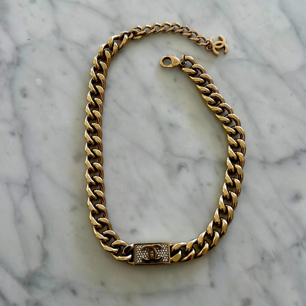 Chanel Crystal choker necklace